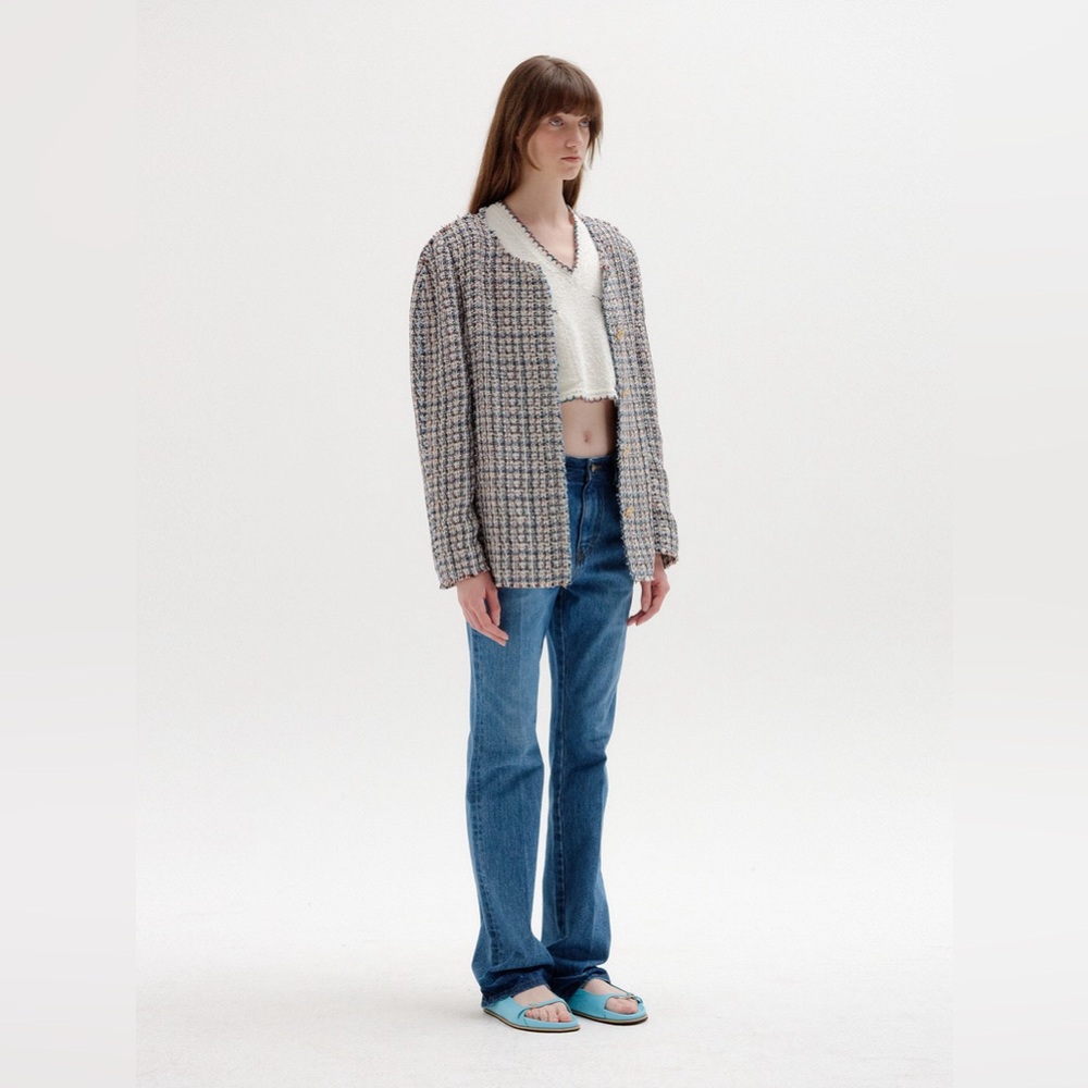 EENK Multi Tweed Button-Front Jacket - Picture 5 of 9